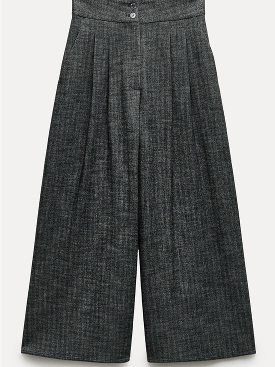 Zara Pants - ZARA Herringbone Pleated Pants  ZW Collection.